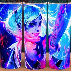 Harley Quinn Batter's Up Comic Book Villain Cup Mug Tumbler 20oz